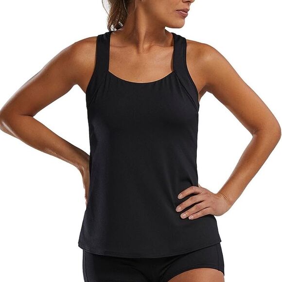 TYR Women's Standard Square Neck Durafast Elite Tankini Top, NWT - Picture 1 of 8
